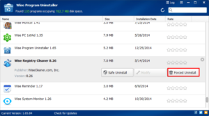 Wise Program Uninstaller