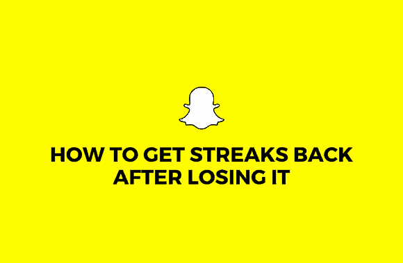 how to get streaks back
