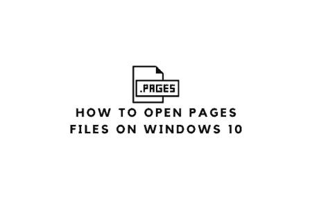 How to open pages files on windows 10