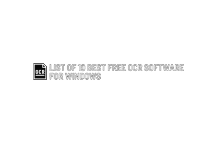 free ocr software