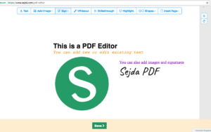 Sejda PDF Writer